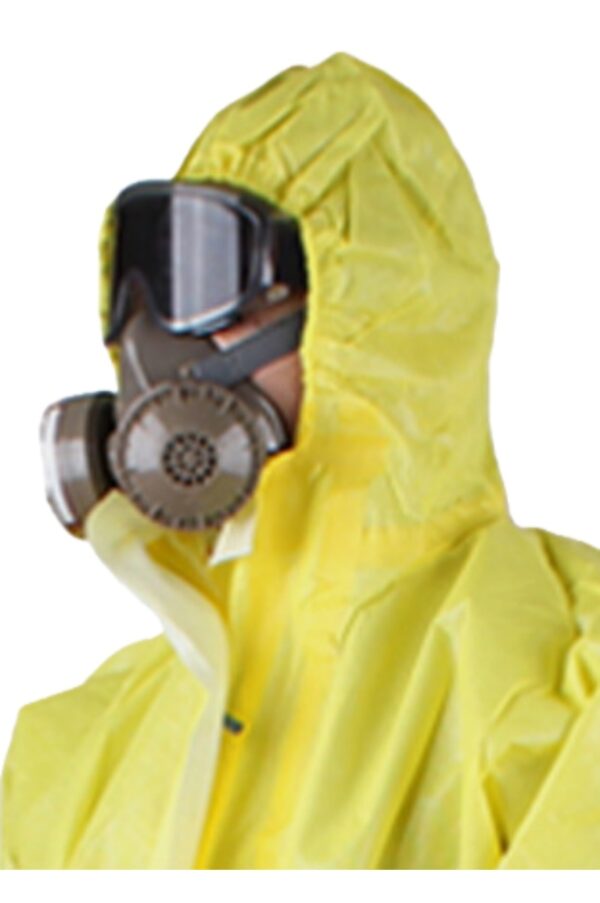 [Order a full-body chemical protective suit] | Full-body hooded acid ...